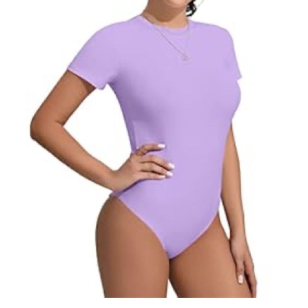 Lavender Short Sleeve Bodysuit